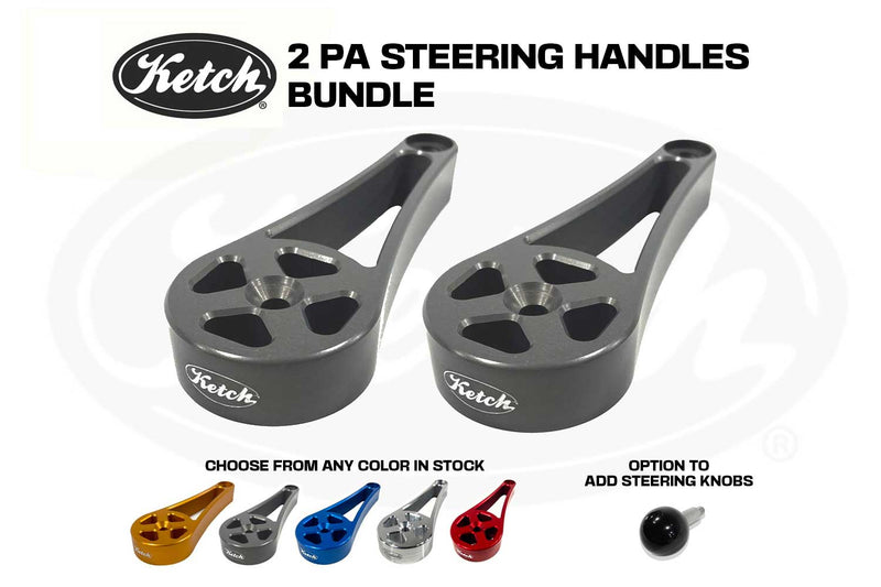 Ketch Anodized Aluminum PA Series Steering Handle