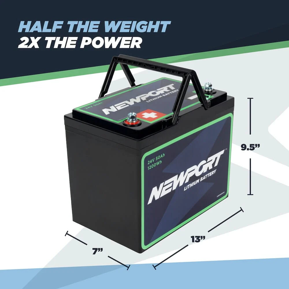 Newport Vessels 24V 50Ah Lithium LiFePO4 Battery