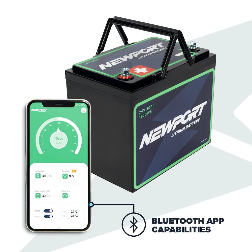 Newport Vessels 24V 50Ah Lithium LiFePO4 Battery