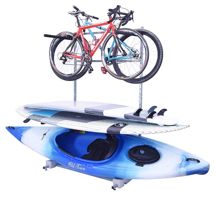 FS Rack Floor Based Storage System 3 Bike, 2 SUP, 1 Kayak Storage Rack