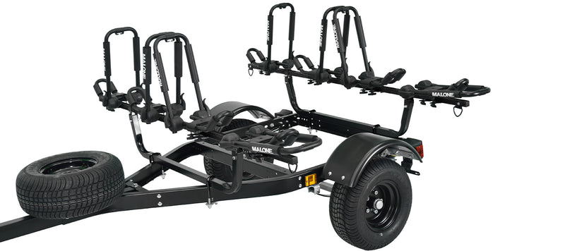 MicroSport Off-Road 4 Kayak Trlr Package (4 Sets FoldAway-J, Spare Tire)
