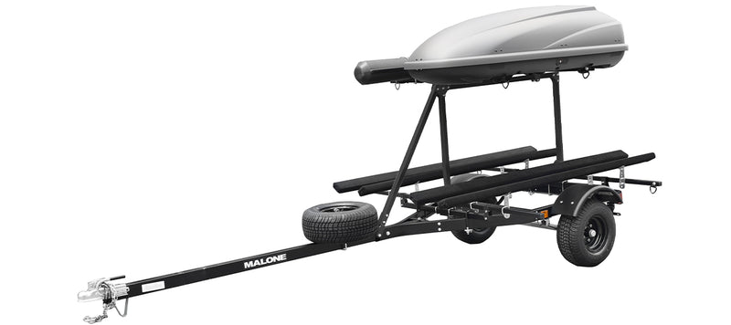 MicroSport OffRoad LowBed 2 Kayak Trlr Pkg (2nd tier, 2 Sets Bunks, Cargo Box, Rod Tube, Spare Tire)