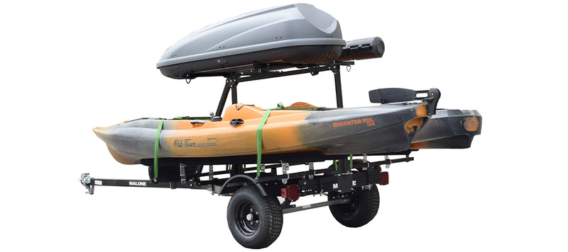 MicroSport OffRoad LowBed 2 Kayak Trlr Pkg (2nd tier, 2 Sets Bunks, Cargo Box, Rod Tube, Spare Tire)