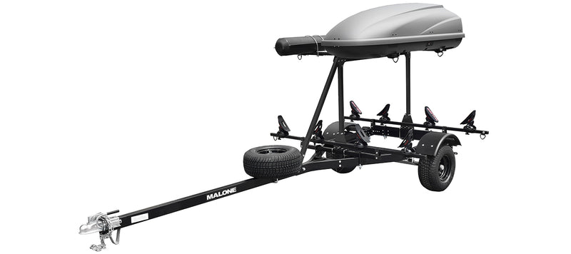 MicroSport OffRoad LowBed 2 Kayak Trlr Pkg (2nd tier, 2 Sets Saddle Up, Cargo Box, Rod Tube, Spare Tire)