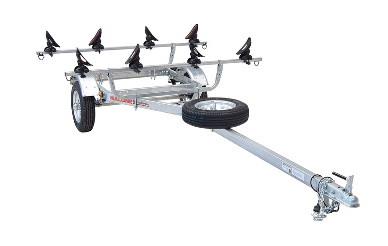 MicroSport 2 Kayak Trailer Package (2 Sets Saddle Up Pro, Spare Tire)