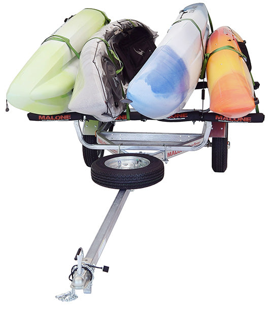 MicroSport 4 Kayak Trailer Package (2 Sets Stackers, 4 Sets Rack Pads, Spare Tire)