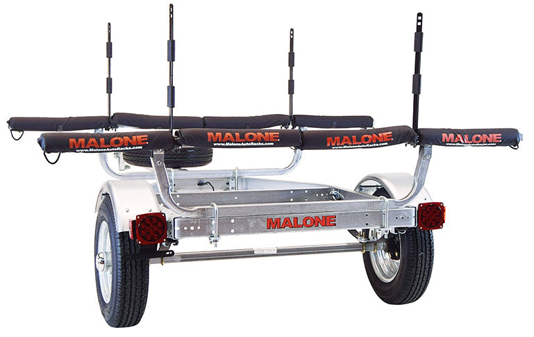 MicroSport 4 Kayak Trailer Package (2 Sets Stackers, 4 Sets Rack Pads, Spare Tire)