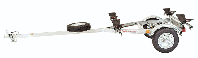 MicroSport LowBed 2 Kayak Trailer Package (2 Sets MegaWings & Spare Tire)