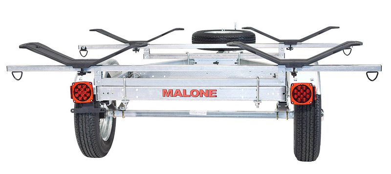 MicroSport LowBed 2 Kayak Trailer Package (2 Sets MegaWings & Spare Tire)