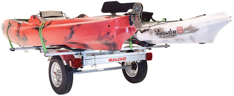 MicroSport LowBed 2 Kayak Trailer Package (2 Sets MegaWings & Spare Tire)