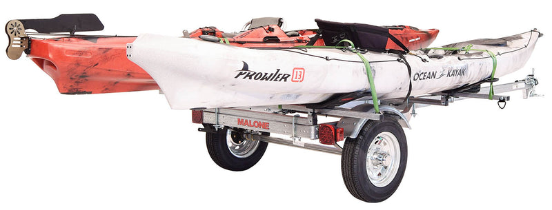 MicroSport LowBed 2 Kayak Trailer Package (2 Sets MegaWings & Spare Tire)