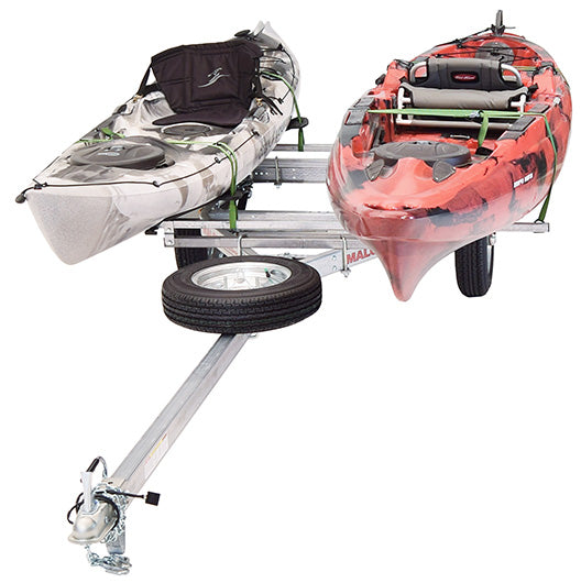 MicroSport LowBed 2 Kayak Trailer Package (2 Sets MegaWings & Spare Tire)