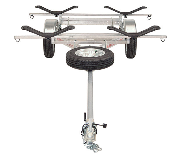 MicroSport LowBed 2 Kayak Trailer Package (2 Sets MegaWings & Spare Tire)