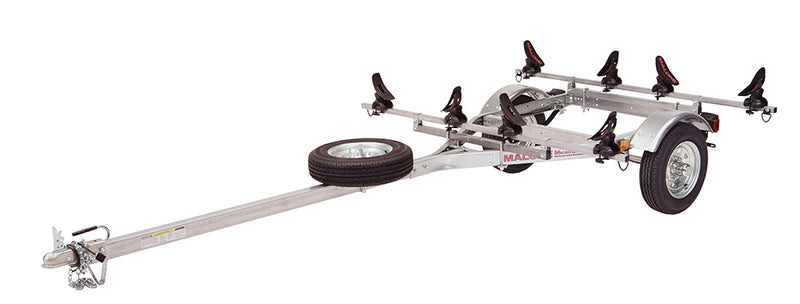 MicroSport LowBed 2 Kayak Trailer Package (2 Sets Saddle Up Pro & Spare Tire)