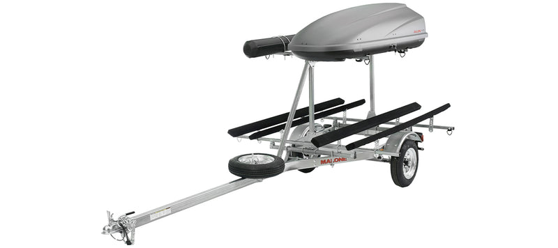 MicroSport LowBed 2 Kayak Trlr Package (2nd tier, 2 Sets Bunks, Cargo Box, Rod Tube, Spare Tire)
