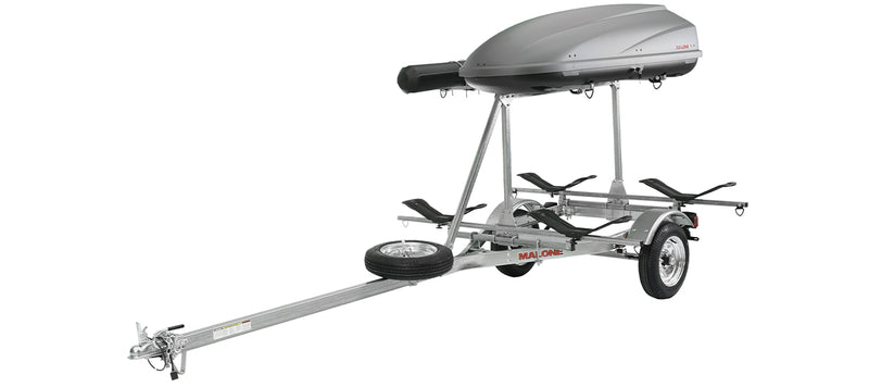 MicroSport LowBed 2 Kayak Trlr Package (2nd tier, 2 Sets MegaWing, Cargo Box, Rod Tube, Spare Tire)