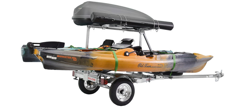 MicroSport LowBed 2 Kayak Trlr Package (2nd tier, 2 Sets MegaWing, Cargo Box, Rod Tube, Spare Tire)