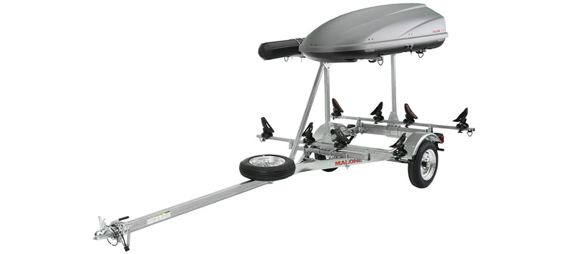 MicroSport LowBed 2 Kayak Trlr Package (2nd tier, 2 Sets Saddle Up, Cargo Box, Rod Tube, Spare Tire)