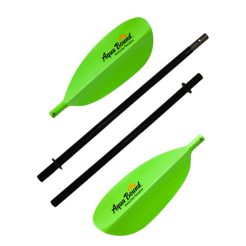 Manta Ray Fiberglass 4-Piece Snap-Button Kayak Paddle