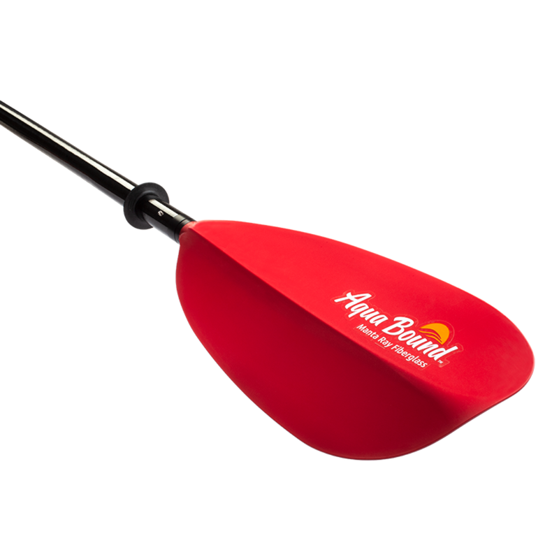 Manta Ray Fiberglass 4-Piece Snap-Button Kayak Paddle