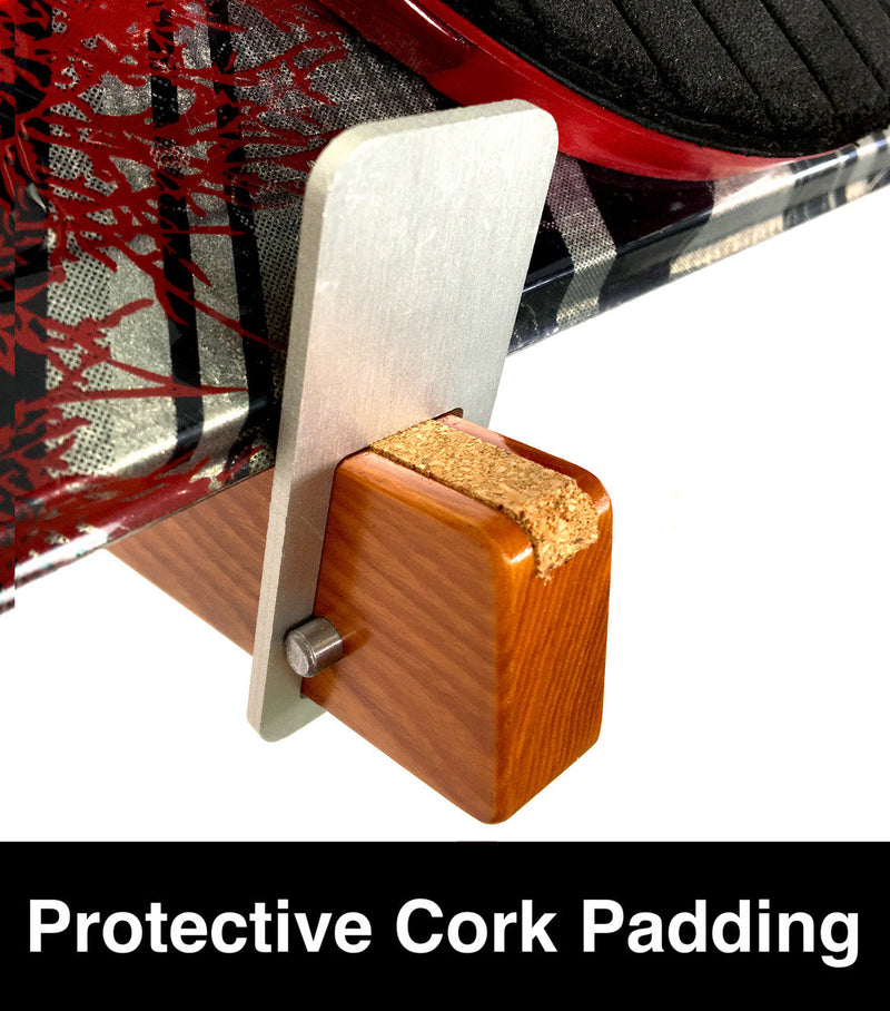 Solid Oak Snowboard Display | Minimalist Wood Rack | Holds 20 lbs