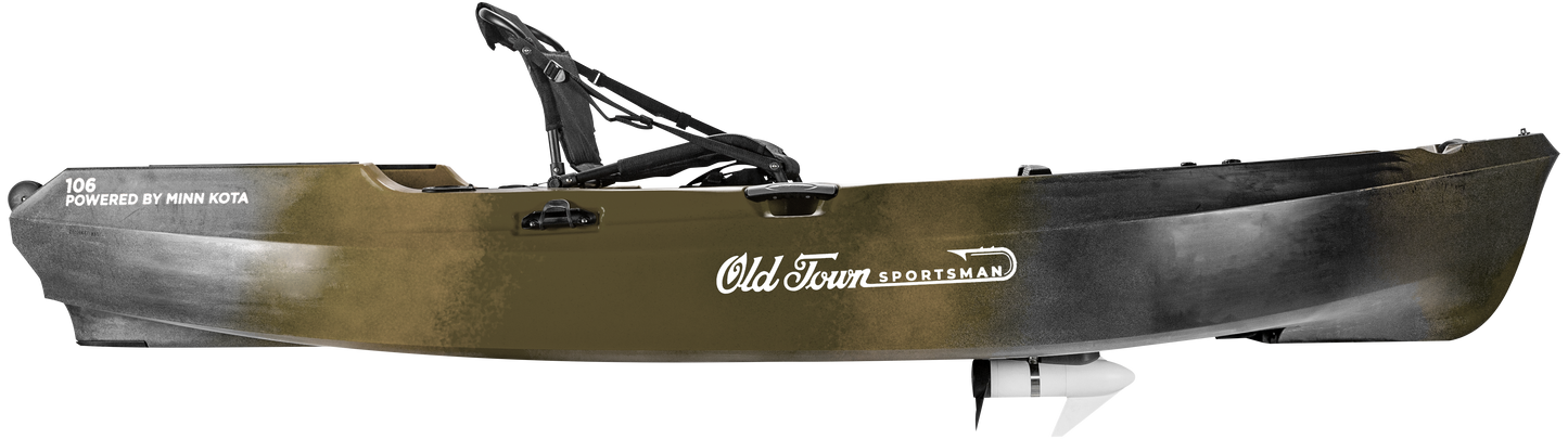 Old Town Sportsman 106 Powered by Minn Kota