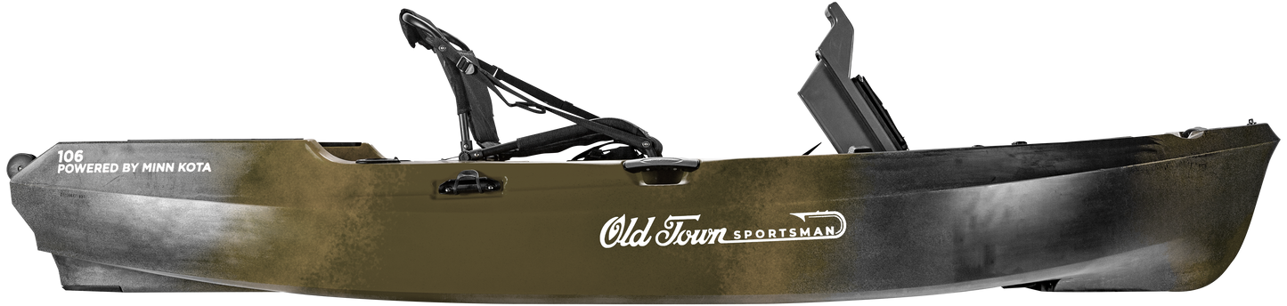 Old Town Sportsman 106 Powered by Minn Kota