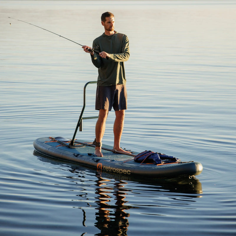 June Inflatable Fishing Paddle Board Kayak Hybrid 11’6”
