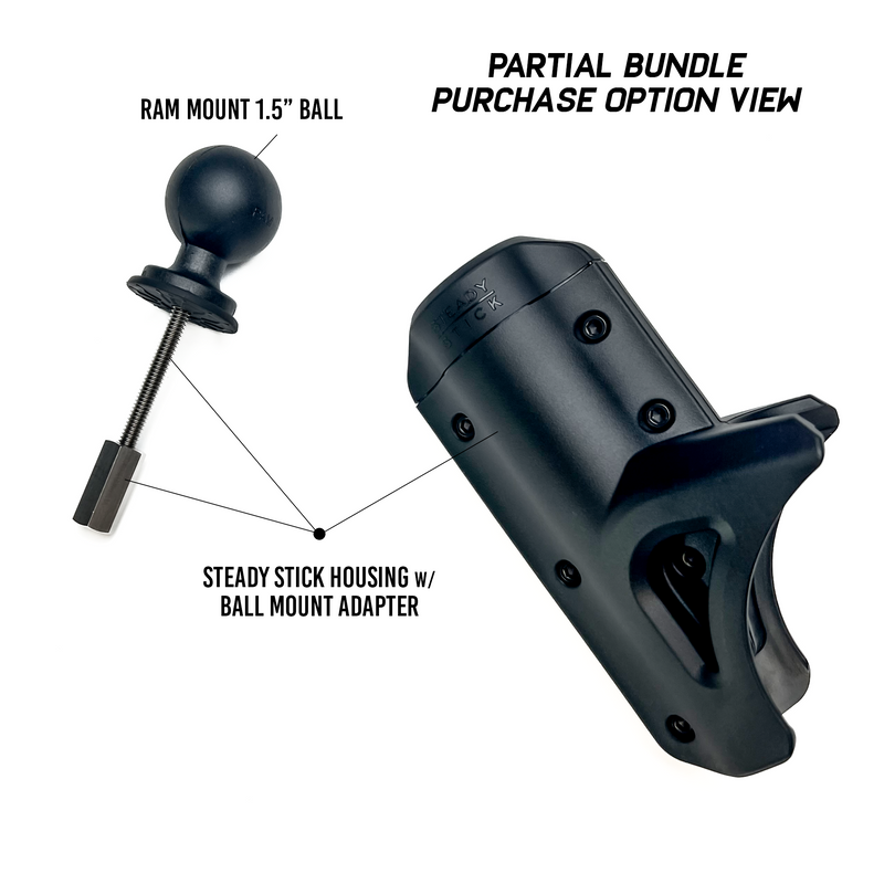STEADY STICK® 1.5" BALL MOUNT ADAPTER for the OLD TOWN PDL DRIVE