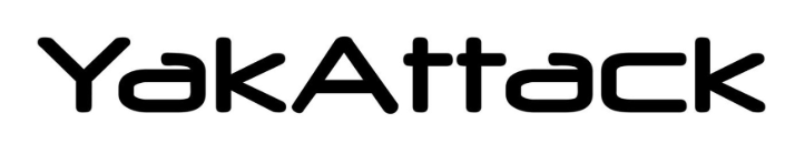 12" YakAttack Decal, Black