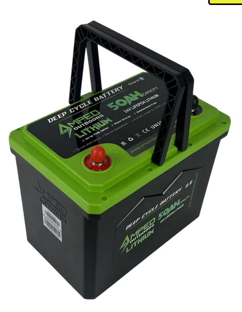 24V 50Ah Trolling Motor Lithium Battery (LiFePO4) - Bluetooth - Heated