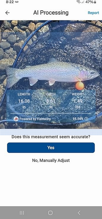 Proof Ball: AI-Powered Fish Measuring Tool – Accurate, Portable, Easy-to-Use Fishing Accessory with Free Fishtechy App for iOS & Android