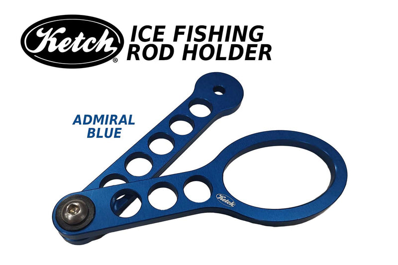 Ketch “Dead Stick Spoon” Ice Fishing Rod Holder – Blue