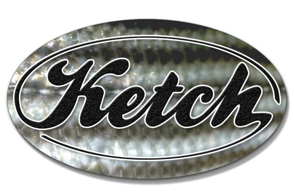 Oval Ketch Sticker – Striper – Striped Bass