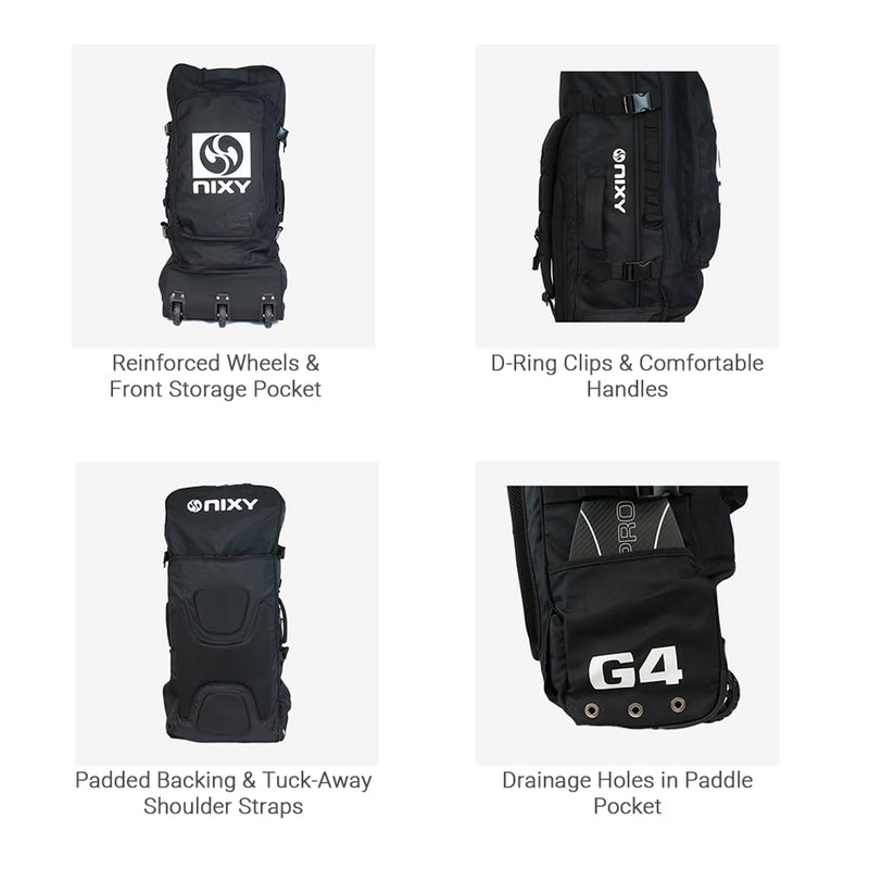NIXY Three Wheeled Waterproof Paddle Board Backpack