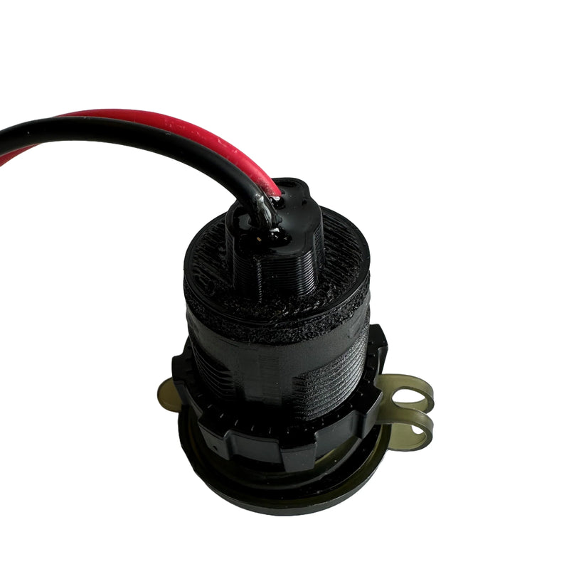 Yak Power Dual USB-C and USB QC3.0 Fast Charging Port with Voltmeter