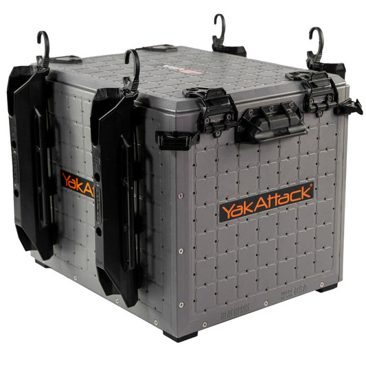 BlackPak Pro Kayak Fishing Crate - 16" x 16", Battleship Grey
