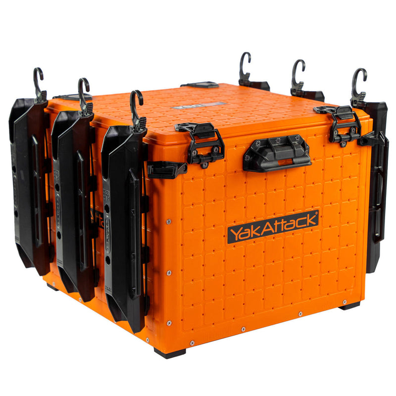 BlackPak Pro Kayak Fishing Crate - 16" x 16", YakAttack Orange