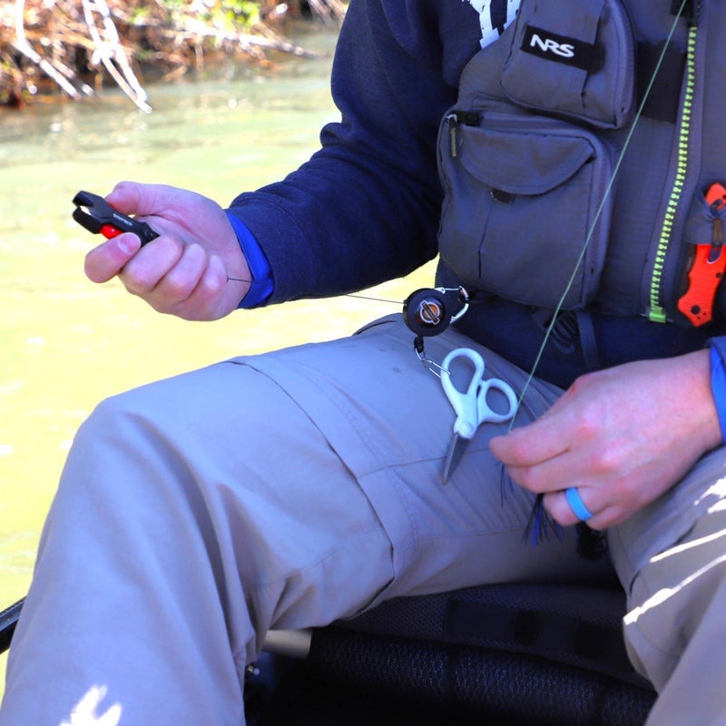 Double Attachment Clip-on Retractor, Dual 18” Nylon Cord