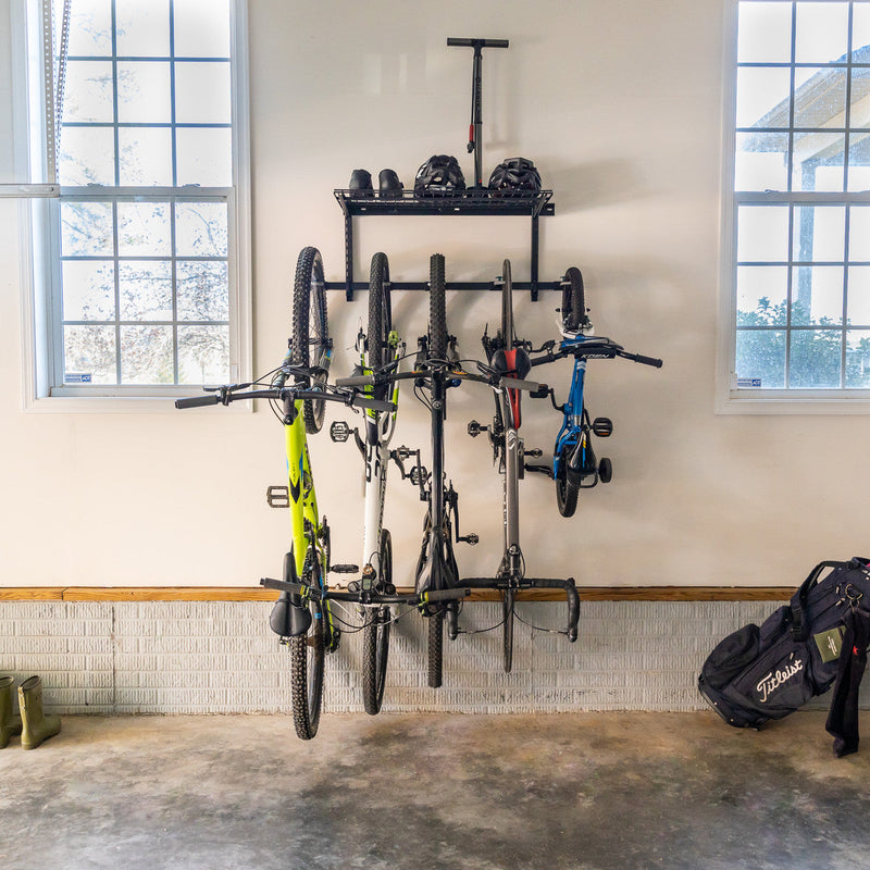 G-Bike Wire Shelf | Adjustable Wall Storage System | Holds 5 Bikes