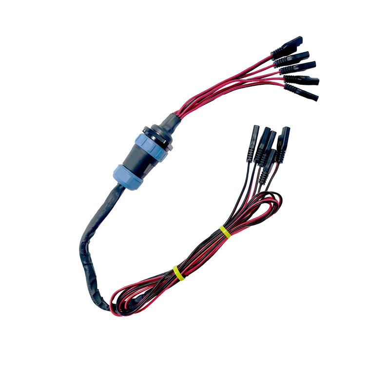 Yak Power 5 Circuit Heavy Duty, Waterproof, Quick Disconnect Kit - Panel Mount and Harness