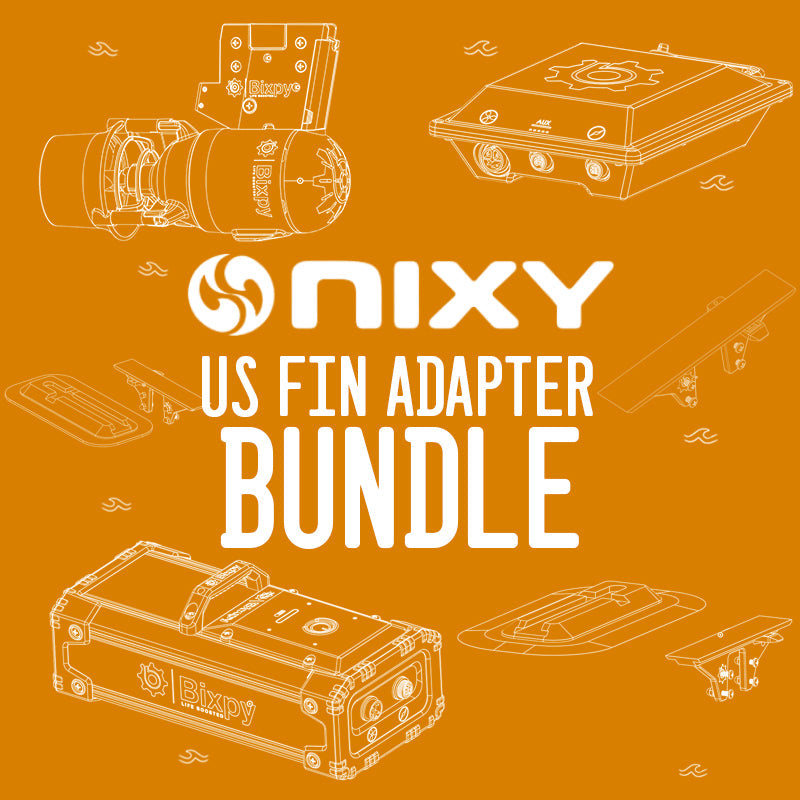 Nixy/Bixpy K-1 Outboard Kit - US Fin Adapter Bundle
