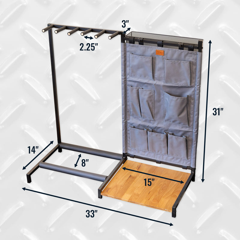 The Opener 5-Slot Guitar Rack | Gray