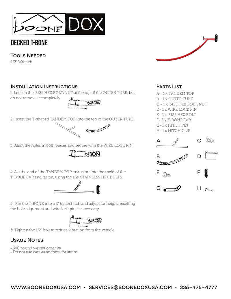 Decked T-Bone Truck Bed Extender