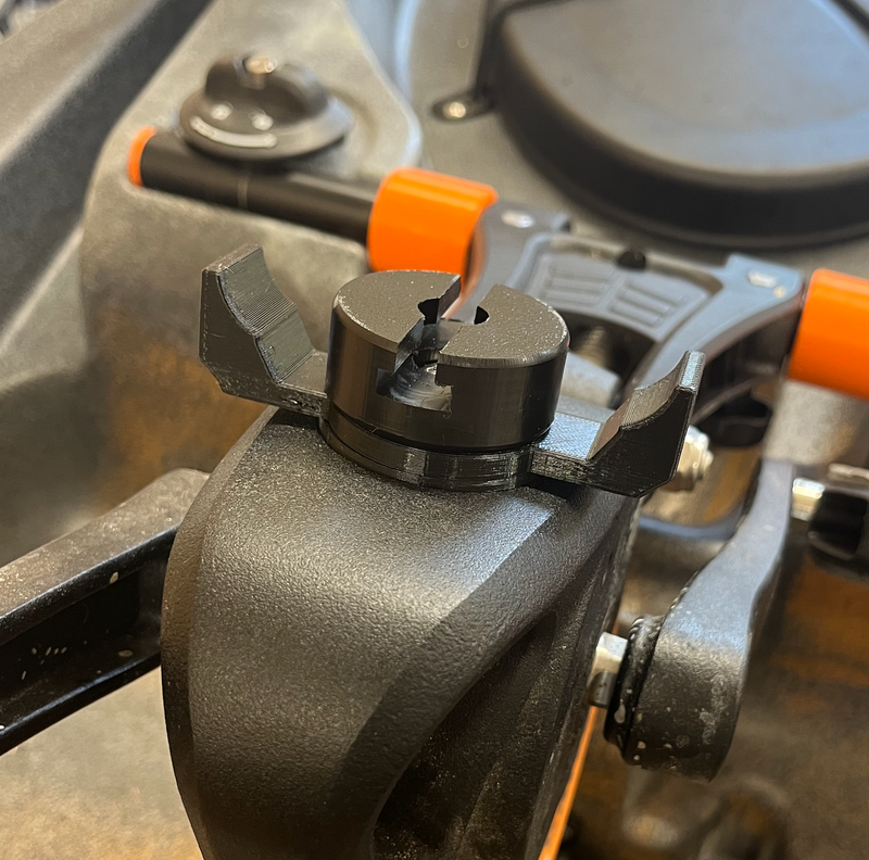 Old Town PDL Drive Track Mount with Rod Rest