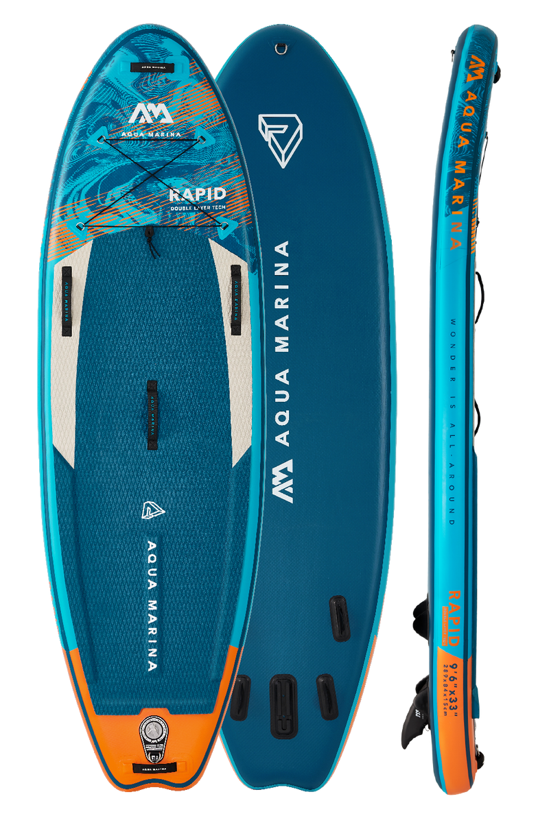 Aqua Marina RAPID 9'6" Inflatable Paddle Board River SUP