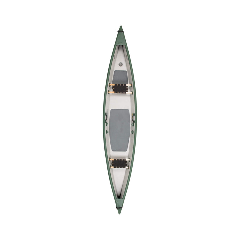 Sea Eagle 3-People TC16 High Pressure All Drop Stitch Inflatable Travel Canoe, 16FT [TC16K] (SAK43086)