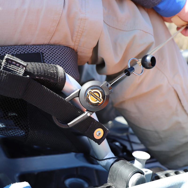 Single Attachment Clip-on Retractor, 24” Stainless Steel Wire