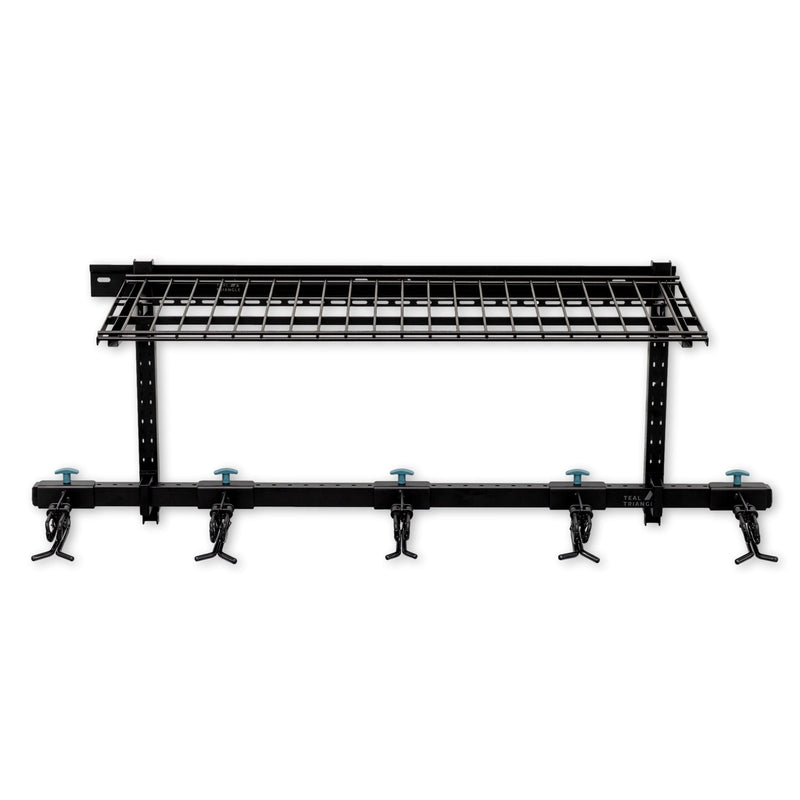 Lone Peak Ski + Shelf | Adjustable Wall Storage System | Holds 5 Pairs of Skis