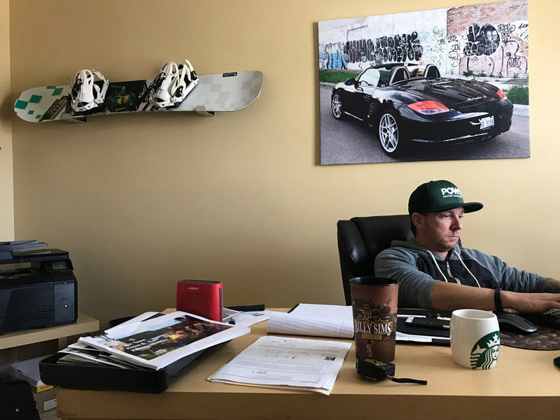 Keystone Minimalist Snowboard Display Rack | Holds 30 lbs | Large